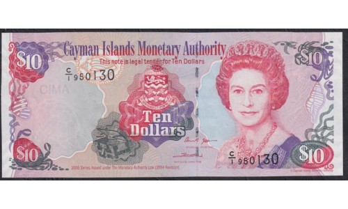 Каймановы Острова 10 долларов 2005 г. (CAYMAN ISLANDS 10 Dollars 2005) P35а: UNC