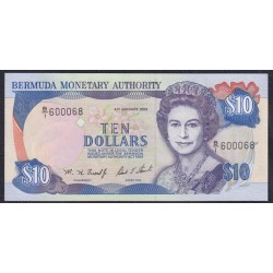 Бермудские Острова 10 долларов 1993 года (BERMUDA 10 Dollars 1993) P 42a: UNC 