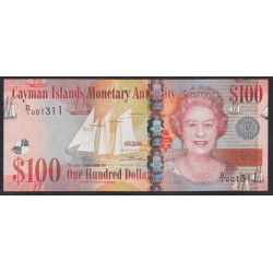 Каймановы Острова 100 долларов 2010 г. (CAYMAN ISLANDS 100 Dollars 2010) P 43а: UNC