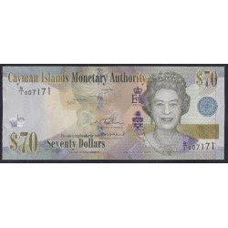 Каймановы Острова 70 долларов 2022 года, ЮБИЛЕЙНЫЕ, G/1 007171 (CAYMAN ISLANDS 70 Dollarы 2022) P W47: UNC