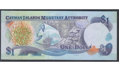 Каймановы Острова 1 доллар 2001 г. (CAYMAN ISLANDS 1 Dollar 2001) P 26b: UNC