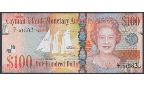 Каймановы Острова 100 долларов 2010 г. (CAYMAN ISLANDS 100 Dollars 2010) P 43: UNC