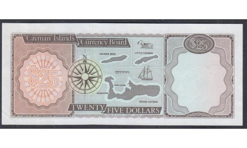 Каймановы Острова 25 долларов 1971 г. (CAYMAN ISLANDS 25 Dollars 1971) P 4: aUNC/UNC