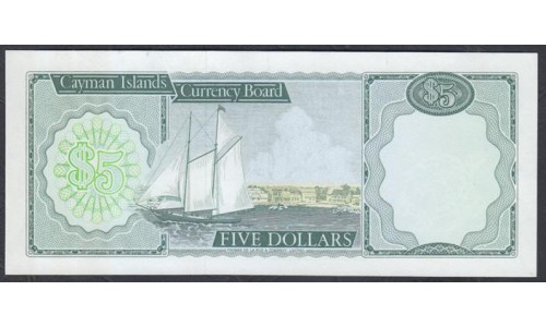 Каймановы Острова 5 долларов 1974 г. (CAYMAN ISLANDS 5 Dollars L. 1974) P 5a: UNC