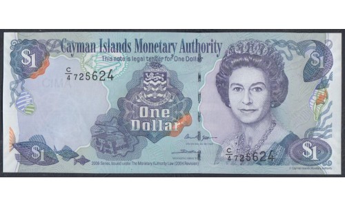 Каймановы Острова 1 доллар 2006 г. (CAYMAN ISLANDS 1 Dollar 2006) P 33а: UNC