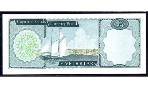 Каймановы Острова 5 долларов 1971 г. (CAYMAN ISLANDS 5 Dollars L. 1971) P2:Unc