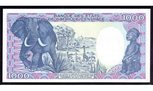 Камерун 1000 франков 1985 (CAMEROON 1000 Francs 1985) P 25 : UNC
