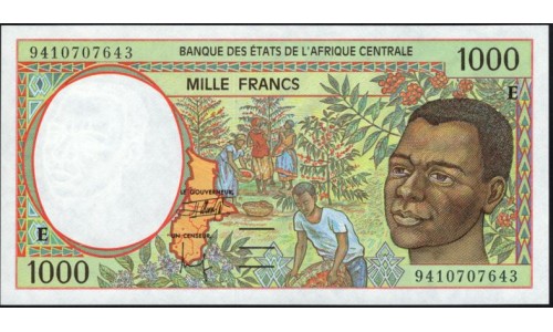 Камерун 1000 франков (1994) (CAMEROON 1000 Francs (1994)) P 202b : UNC