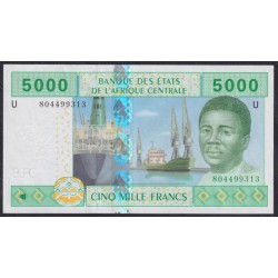 Камерун 5000 франков 2002 (CAMEROON 5000 Francs 2002) P 209Ue: UNC