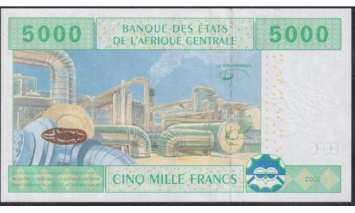 Камерун 5000 франков 2002 (CAMEROON 5000 Francs 2002) P 209Ue: UNC