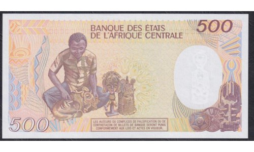 Камерун 500 франков 1988 (CAMEROON 500 Francs 1988) P 24а(4): UNC
