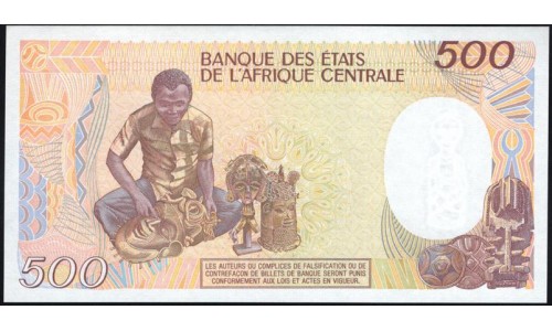 Камерун 500 франков 1988 (CAMEROON 500 Francs 1988) P 24а : UNC