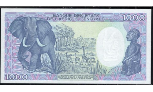 Камерун 1000 франков 1989 (CAMEROON 1000 Francs 1989) P 26а : UNC