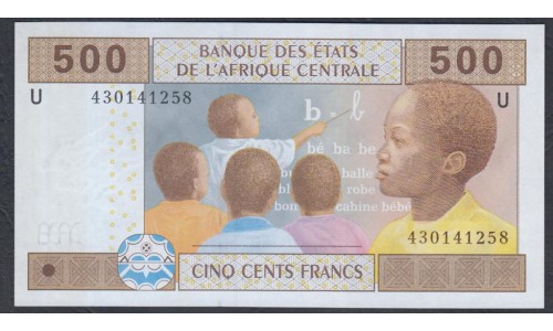 Камерун 500 франков 2002 (CAMEROON 500 Francs 2002) P 206Ud: UNC