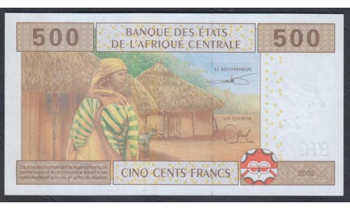 Камерун 500 франков 2002 (CAMEROON 500 Francs 2002) P 206Ud: UNC