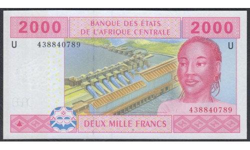 Камерун 2000 франков 2002 года (CAMEROON 2000 Francs 2002) P 208Ud: UNC