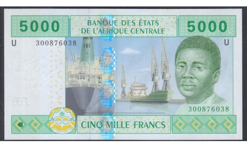 Камерун 5000 франков 2002 (CAMEROON 5000 Francs 2002) P 209Uc: UNC