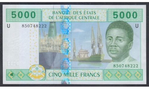 Камерун 5000 франков 2002 (CAMEROON 5000 Francs 2002) P 209Ue: UNC