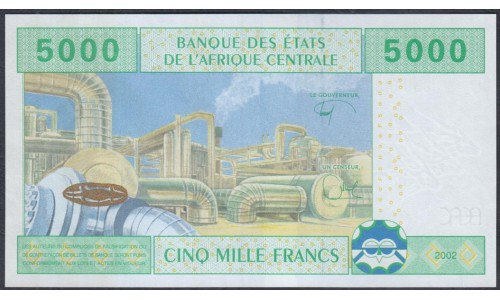 Камерун 5000 франков 2002 (CAMEROON 5000 Francs 2002) P 209Ue: UNC