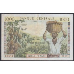 Камерун 1000 франков (1962) (CAMEROON 1000 Francs (1962)) P 12: VF/XF