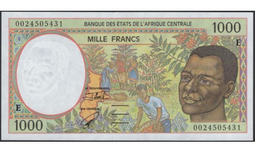 Камерун 1000 франков (2000) (CAMEROON 1000 Francs (2000)) P 202Eg : UNC