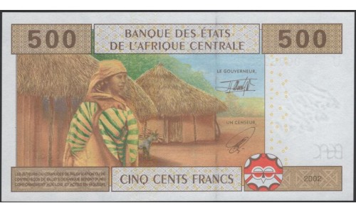 Камерун 500 франков 2002 (CAMEROON 500 Francs 2002) P 206Ua : UNC