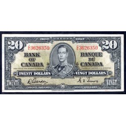 Канада 20 долларов 1937 года (CANADA  20 dollars 1937) P62: XF