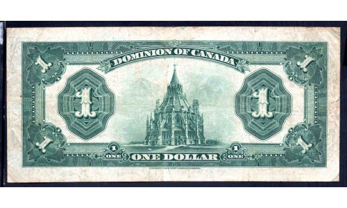 Канада 1 доллар 1923 года (CANADA 1 dollar 1923 g.) P33с: VF+