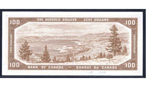 Канада 100 долларов 1954 года (CANADA 100 dollars 1954) P82b: UNC