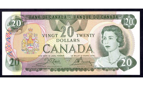 Канада 20 долларов 1979 года (CANADA 20 dollars 1979 ) P93b: UNC