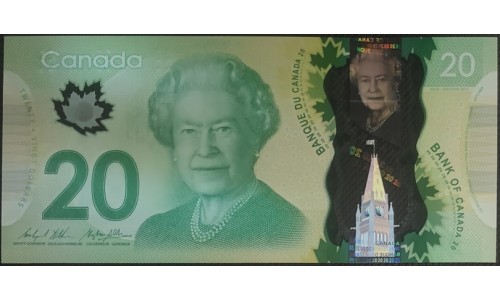 Канада 20 долларов 2012 года (CANADA 20 dollars 2012) P108b: UNC
