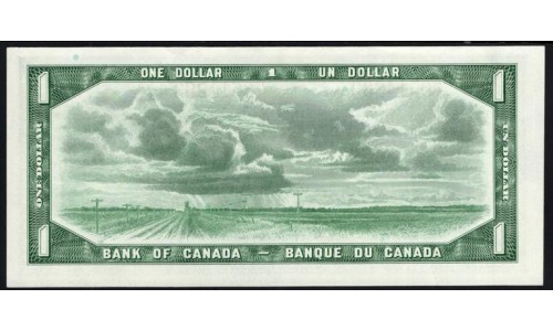 Канада 1 доллар 1954 года, НЕЧАСТЫЕ (CANADA 1 dollar 1954) P 74b : UNC