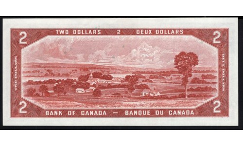 Канада 2 доллара 1954 года (CANADA 2 dollars 1954) P 76a: UNC