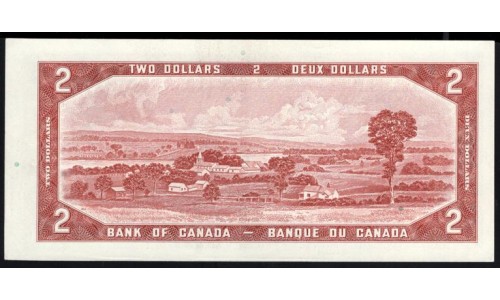 Канада 2 доллара 1954 года (CANADA 2 dollars 1954) P 76c: UNC