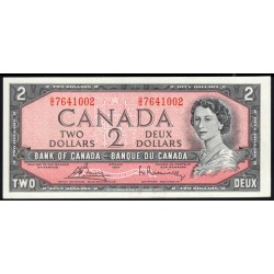 Канада 2 доллара 1954 года (CANADA 2 dollars 1954) P 76c: UNC