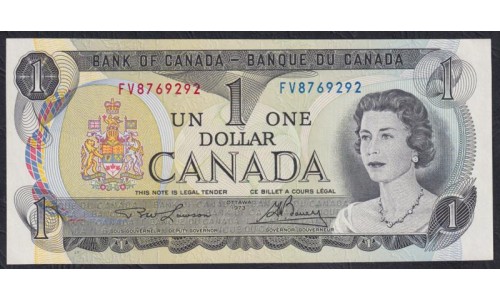 Канада 1 доллар 1973 года (CANADA 1 dollar 1973) P85a(1): UNC