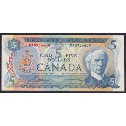 Канада 5 долларов 1972 года,CA8953604 (CANADA 5 dollars 1972) P 87a: UNC