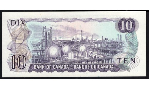 Канада 10 долларов 1971 года (CANADA 10 dollars 1971) P88a: UNC