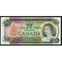 Канада 20 долларов 1969 года, EA0000593 (CANADA 20 dollars 1969) P 89a: UNC