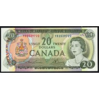 Канада 20 долларов 1969 года, YB2539722 (CANADA 20 dollars 1969) P 89b: UNC