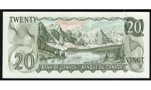 Канада 20 долларов 1969 года, YB2539722 (CANADA 20 dollars 1969) P 89b: UNC