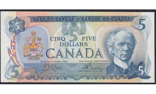 Канада 5 долларов 1979 года, 30519855701 (CANADA 5 dollars 1979) P 92b: UNC
