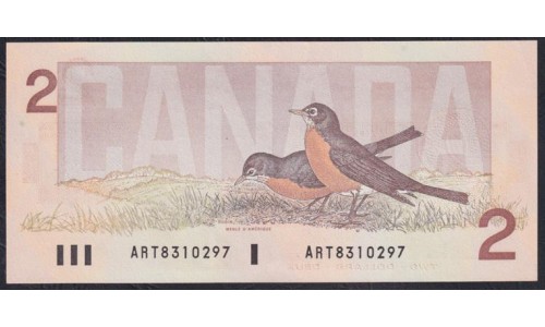 Канада 2 доллара 1986 года (CANADA 2 dollars 1986) P94a: UNC