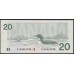 Канада 20 долларов 1991 года, AIA4567938 (CANADA 20 dollars 1991) P 97a: UNC