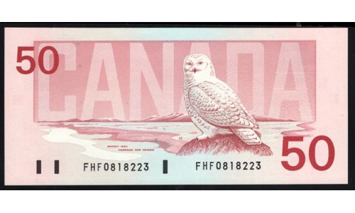 Канада 50 долларов 1988 года (CANADA 50 dollars 1988) P98a: UNC