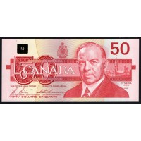 Канада 50 долларов 1988 года (CANADA 50 dollars 1988) P98b: UNC