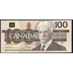 Канада 100 долларов 1988 года (CANADA 100 dollars 1988) P99а: UNC