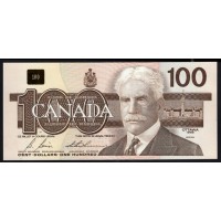 Канада 100 долларов 1988 года (CANADA 100 dollars 1988) P99b: UNC