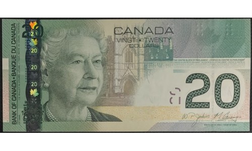 Канада 20 долларов 2008 года (CANADA 20 dollars 2008) P103e : UNC