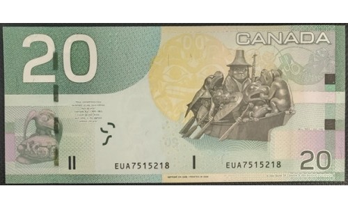 Канада 20 долларов 2008 года (CANADA 20 dollars 2008) P103e : UNC
